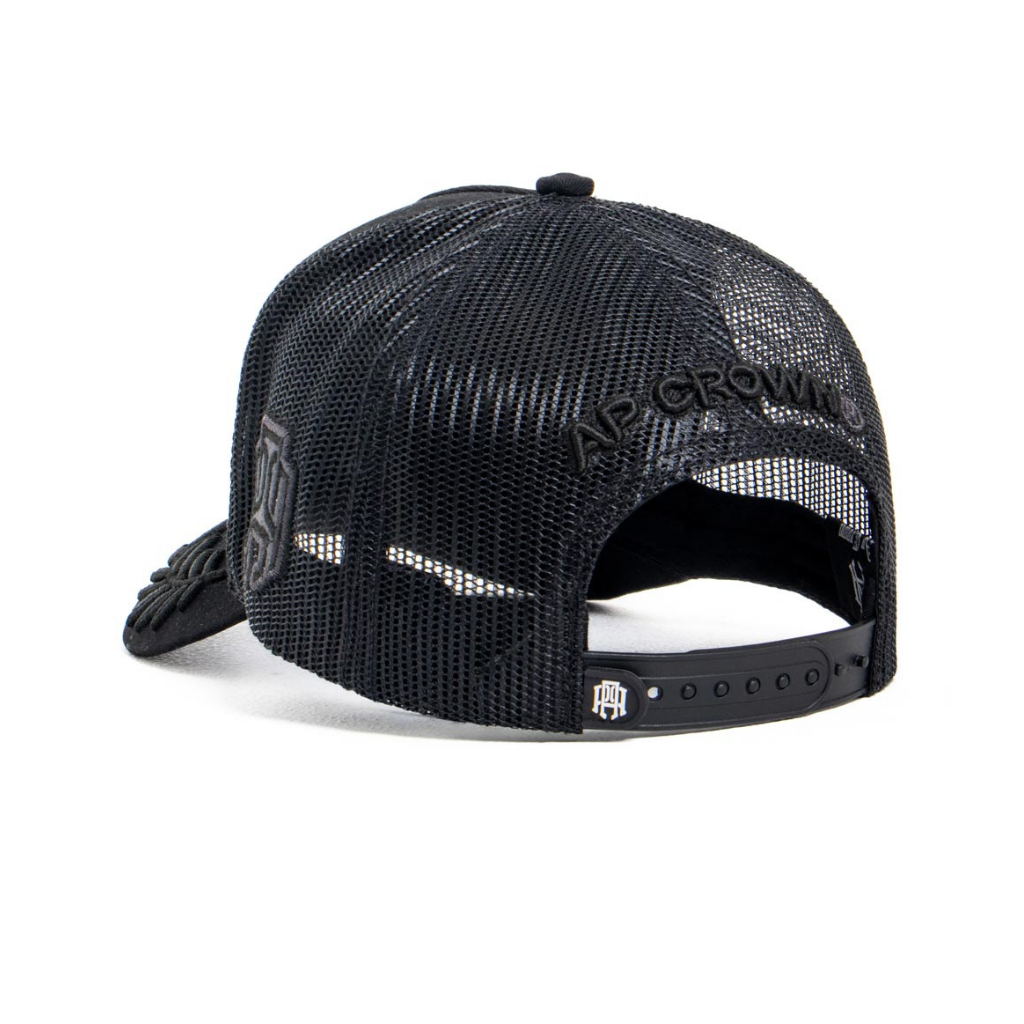 AP CROWN GODS LANGUAGE OLIVOS GORRA AJUSTABLE NEGRA