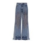 SINNERS DIRTY FLARED JEANS