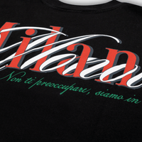 MONOIC TUTTO BENE 2 CAMISETA BOXY FIT MILANO NEGRO OSCURO