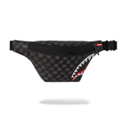 RIÑONERA SPRAYGROUND DRIP CHECK SHARK CROSSBODY NEGRA