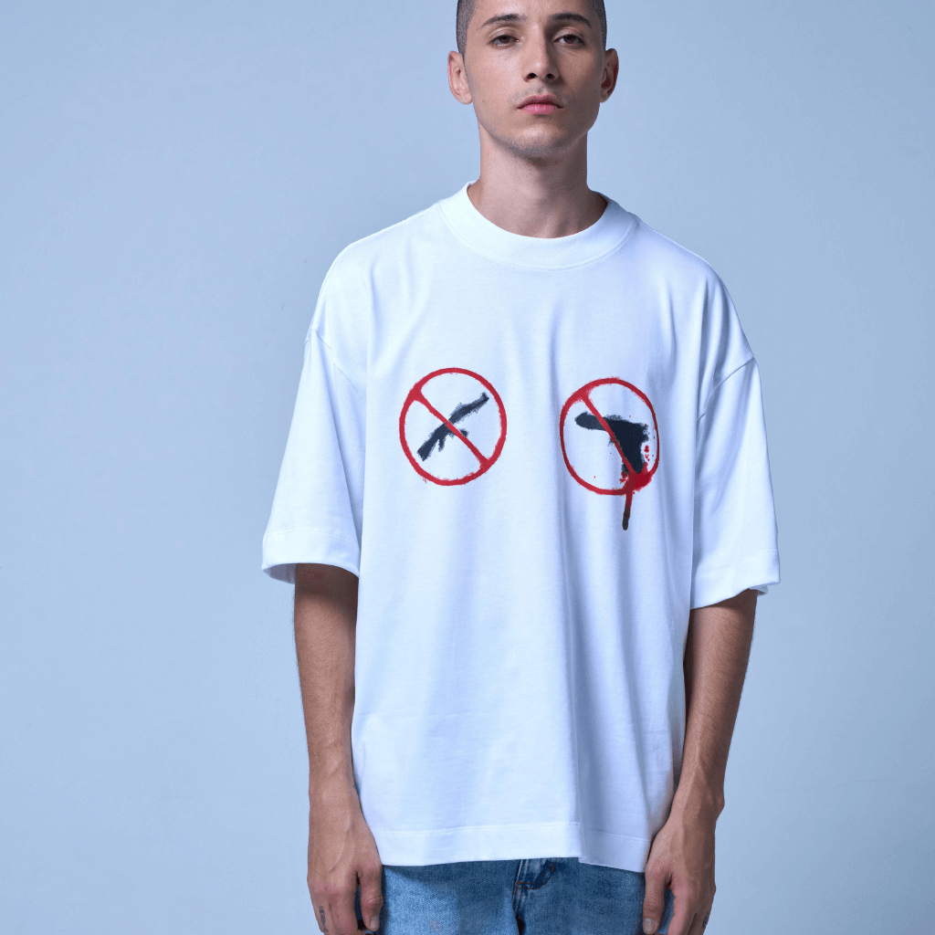 SINNERS AMERICAN HORROR CAMISETA BOXY BLANCA