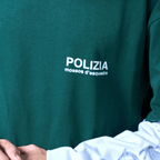 SINNERS CAMISETA DOBLE MANGA BLANCA POLIZIA VERDE