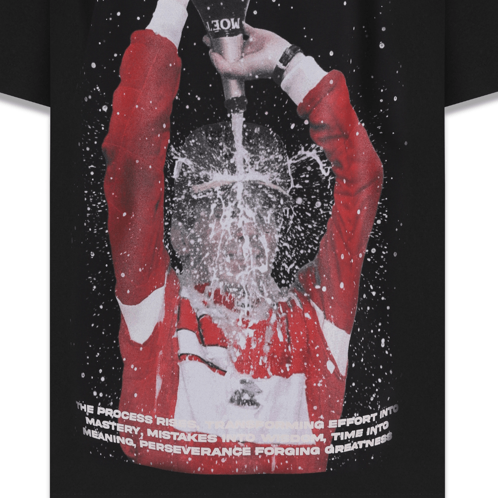 AURUM STARS II CHAMPAGNE CAMISETA OVERSIZED NEGROS