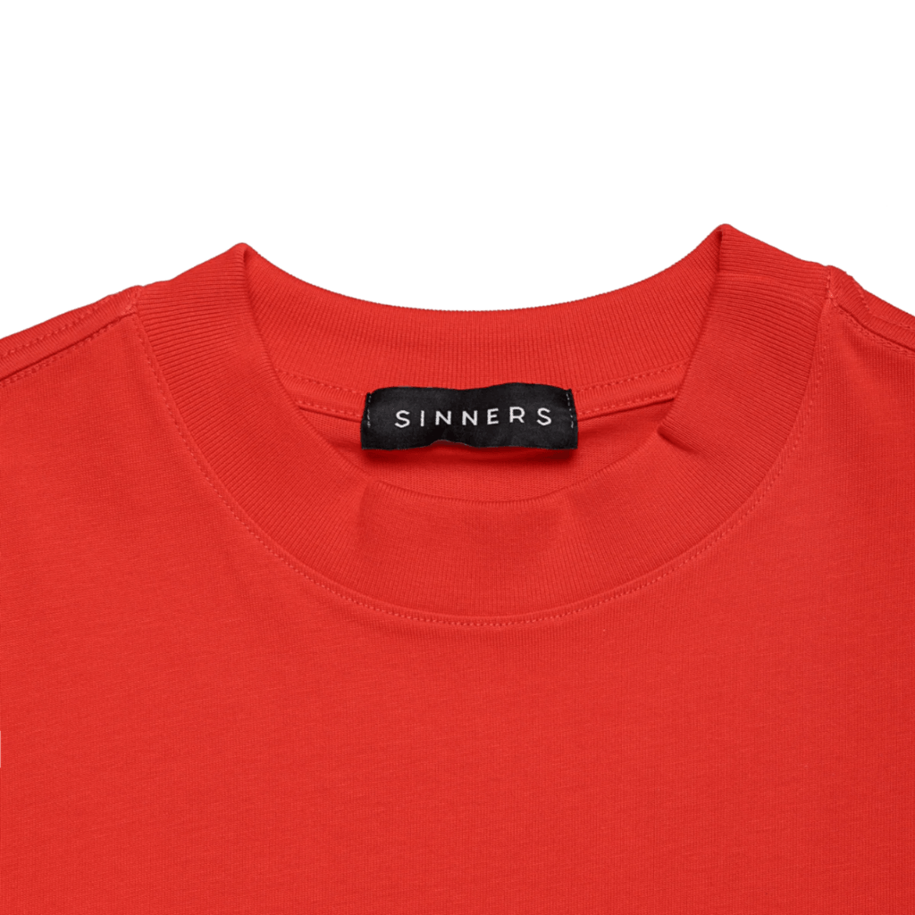 SINNERS FW25 SINNERS FW25 LOGO CAMISETA OVERSIZE NARANJA