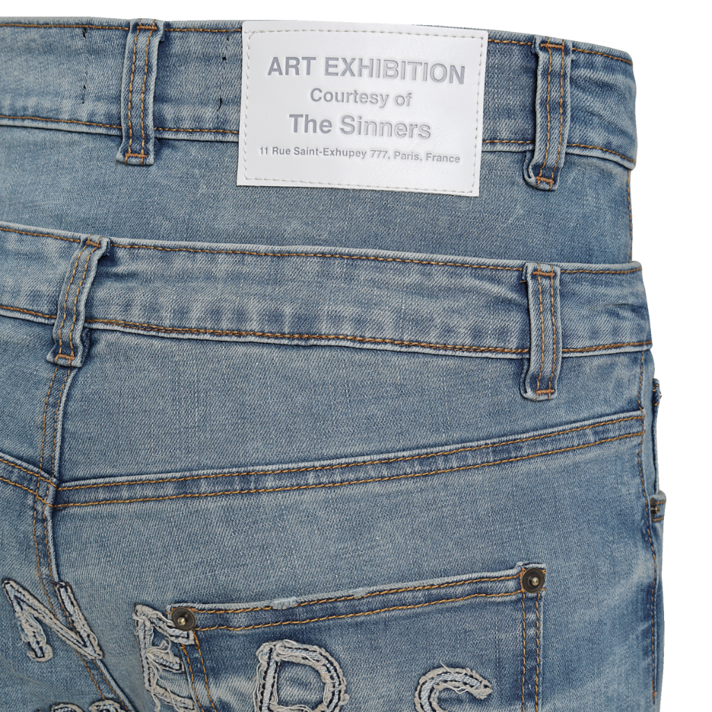 SINNERS FW25 DOUBLE FLARED BLUE JEANS
