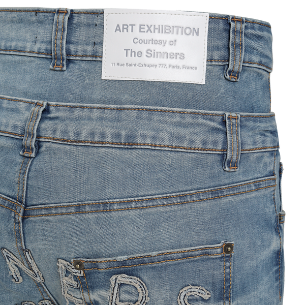 SINNERS FW25 DOUBLE FLARED BLUE JEANS