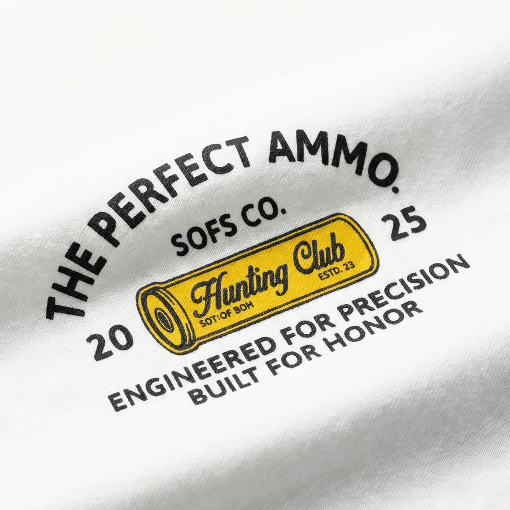 SON OF SON DALLAS TEXAS BLACK FLAG HUNTING CLUB CAMISETA OVERSIZED BLANCA