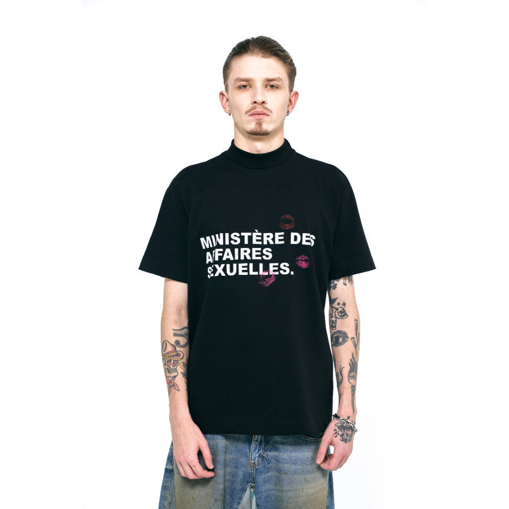 SINNERS SEXUAL FANTASIES MINISTERE CAMISETA OVERSIZE NEGRA