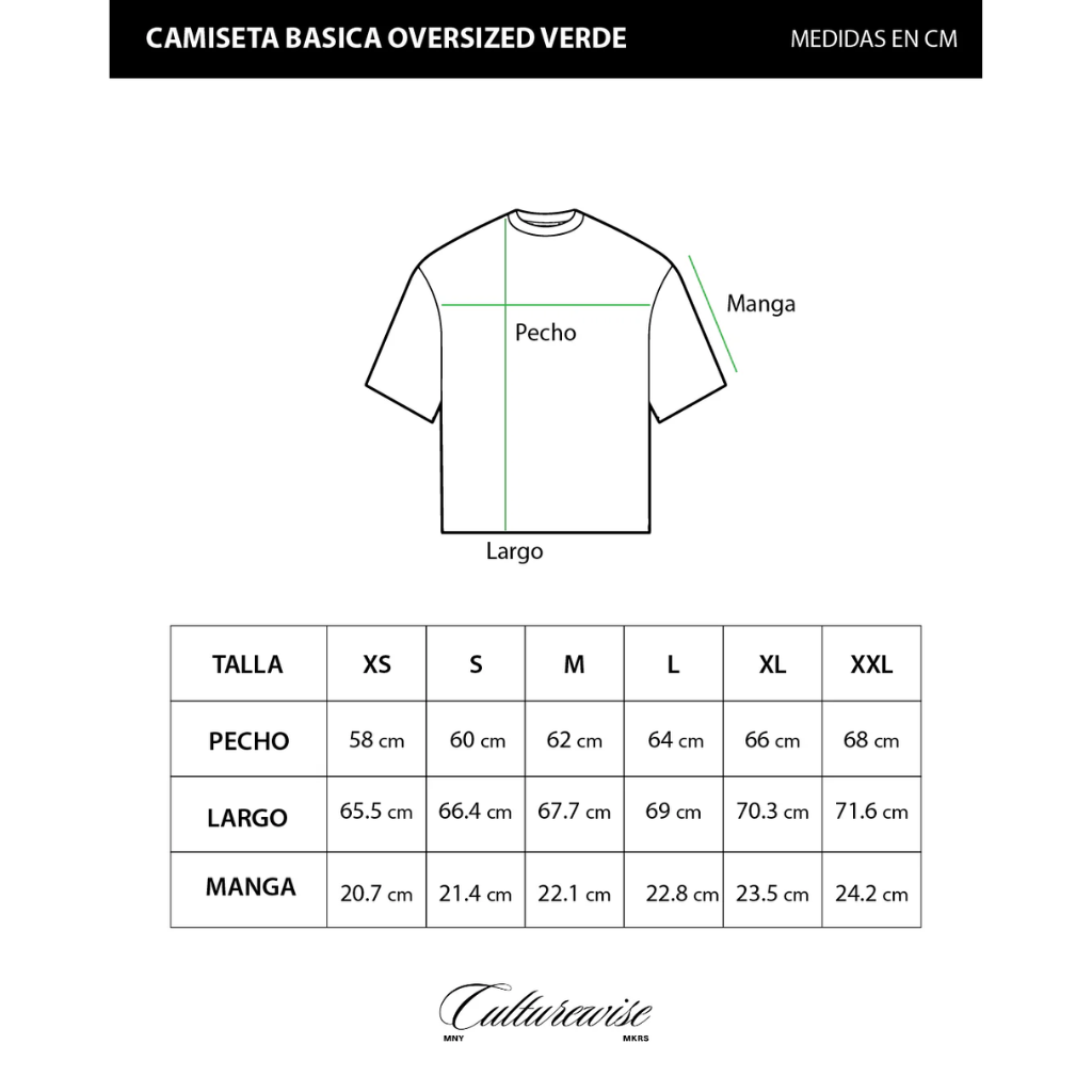 CULTUREWISE COREWISE CAMISETA OVERSIZE VERDE