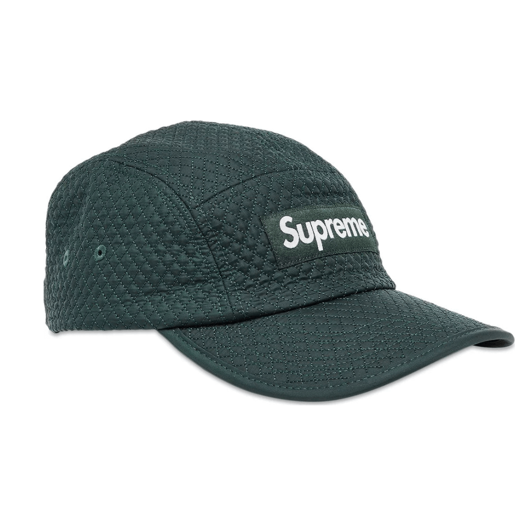 SUPREME MICRO QUILTED GORRA 5 PANELES AJUSTABLE VERDE