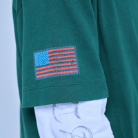 SINNERS CAMISETA DOBLE MANGA BLANCA POLIZIA VERDE