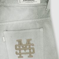 MONOIC TUTTO BENE I FLARED JEANS VERDE OLIVA DESGASTADO