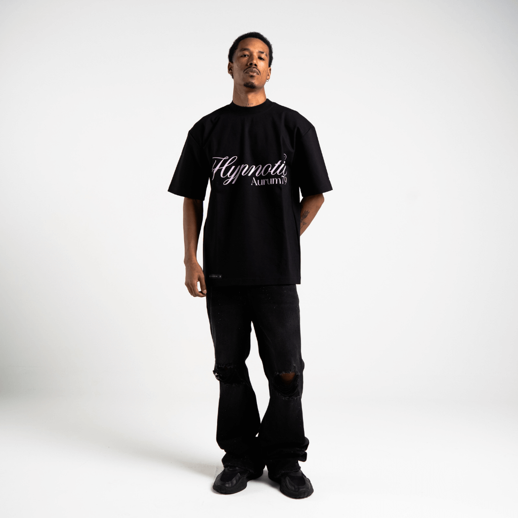 AURUM METROPOLIS III IBIZA CAMISETA OVERSIZED NEGRA