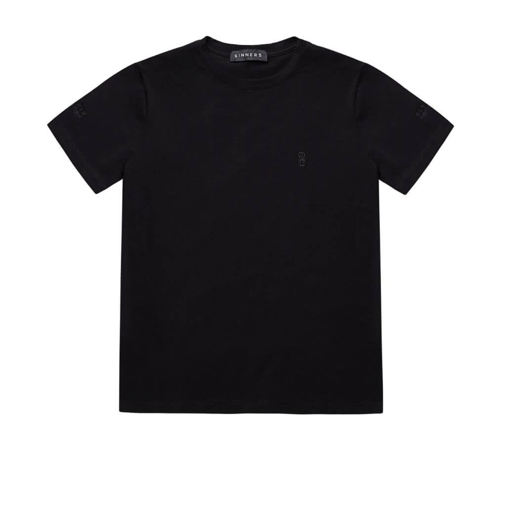 SINNERS PRIMAVERA 26 MONOGRAM CAMISETA SLIM NEGRA