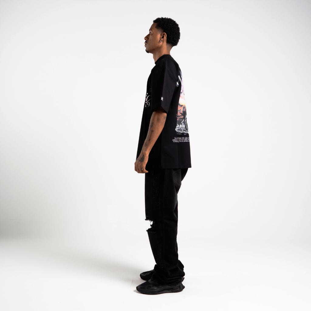 AURUM METROPOLIS III IBIZA CAMISETA OVERSIZED NEGRA