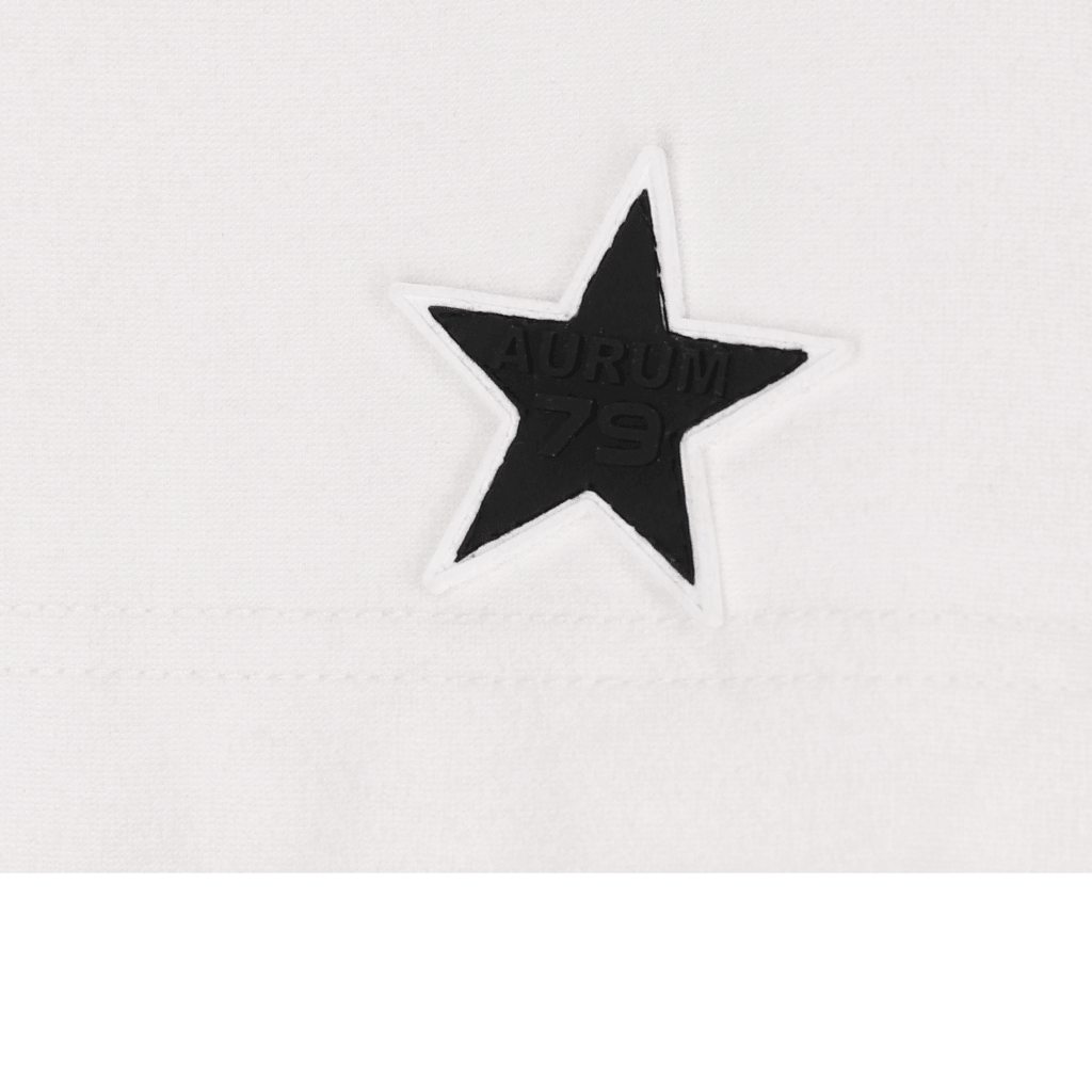 AURUM STARS I FLASHES CAMISETA OVERSIZED BLANCA