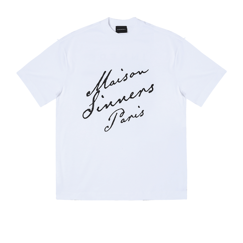 SINNERS MAISON SINNERS CAMISETA REGULAR BLANCA