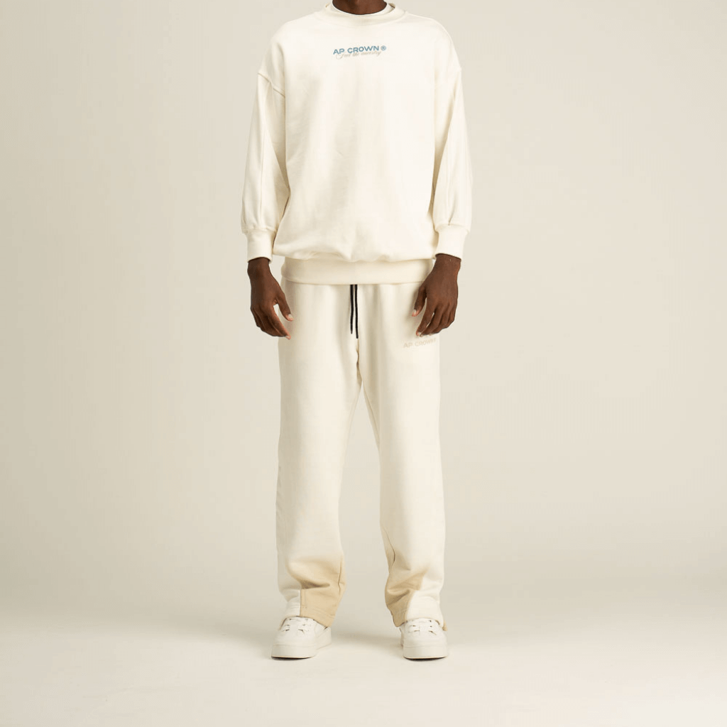 AP CROWN HIDDEN DEPTHS WAVE PANTALON JOGGER REGULAR FIT BEIGE