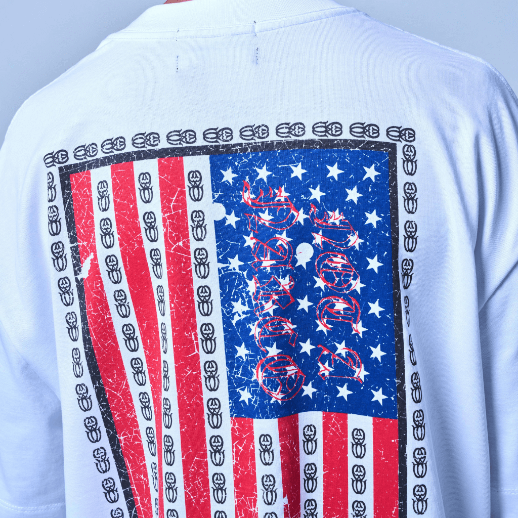 SINNERS AMERICAN HORROR CAMISETA BOXY BLANCA