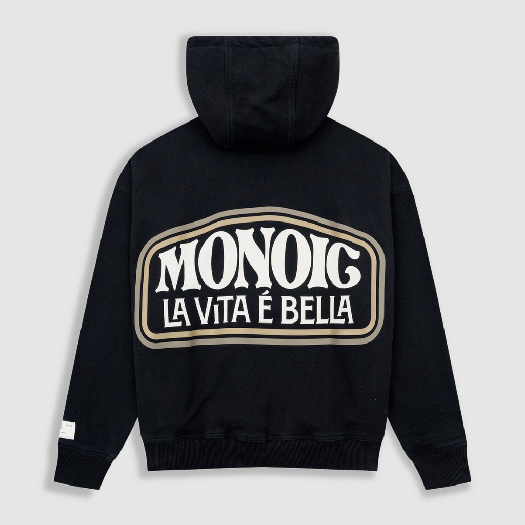 MONOIC TUTTO BENE 2 BUZO LA VITA E BELLA NEGRO OSCURO