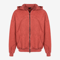 CULTUREWISE TWO STROKE SAINTS BUZOS DE CIERRE OVERSIZED TWO STROKE NARANJA