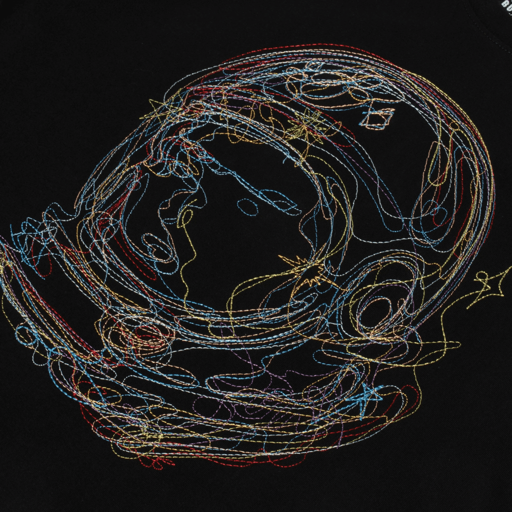 BILLIONAIRE BOYS CLUB SCRIBBLE CAMISETA NEGRA