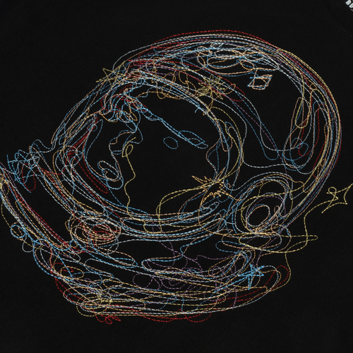 BILLIONAIRE BOYS CLUB SCRIBBLE CAMISETA NEGRA