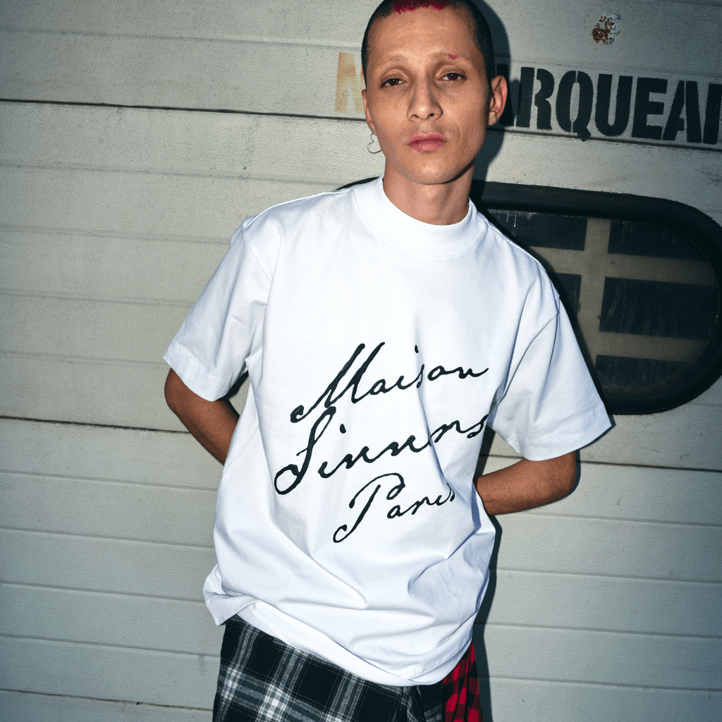 SINNERS MAISON SINNERS CAMISETA REGULAR BLANCA
