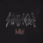 SINNERS FREE JESUS L'ENFANT MONOGRAM CAMISETA OVERSIZE NEGRA