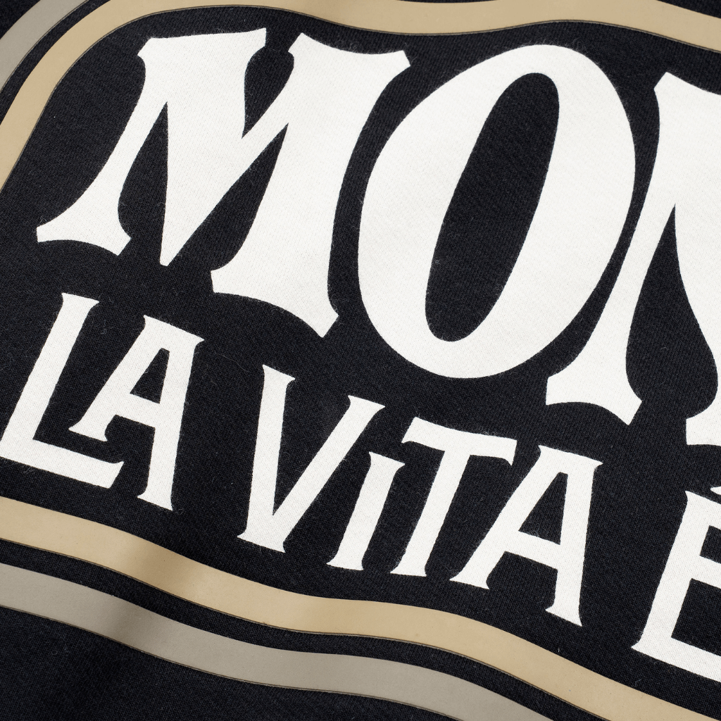 MONOIC TUTTO BENE 2 BUZO LA VITA E BELLA NEGRO OSCURO