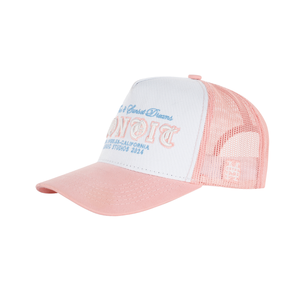 MONOIC SUNSET DREAMS PALM TREES GORRA ROSADO PASTEL