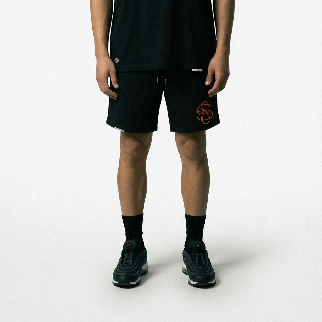 SON OF SON DALLAS TEXAS BLACK RACE SHORTS NEGROS