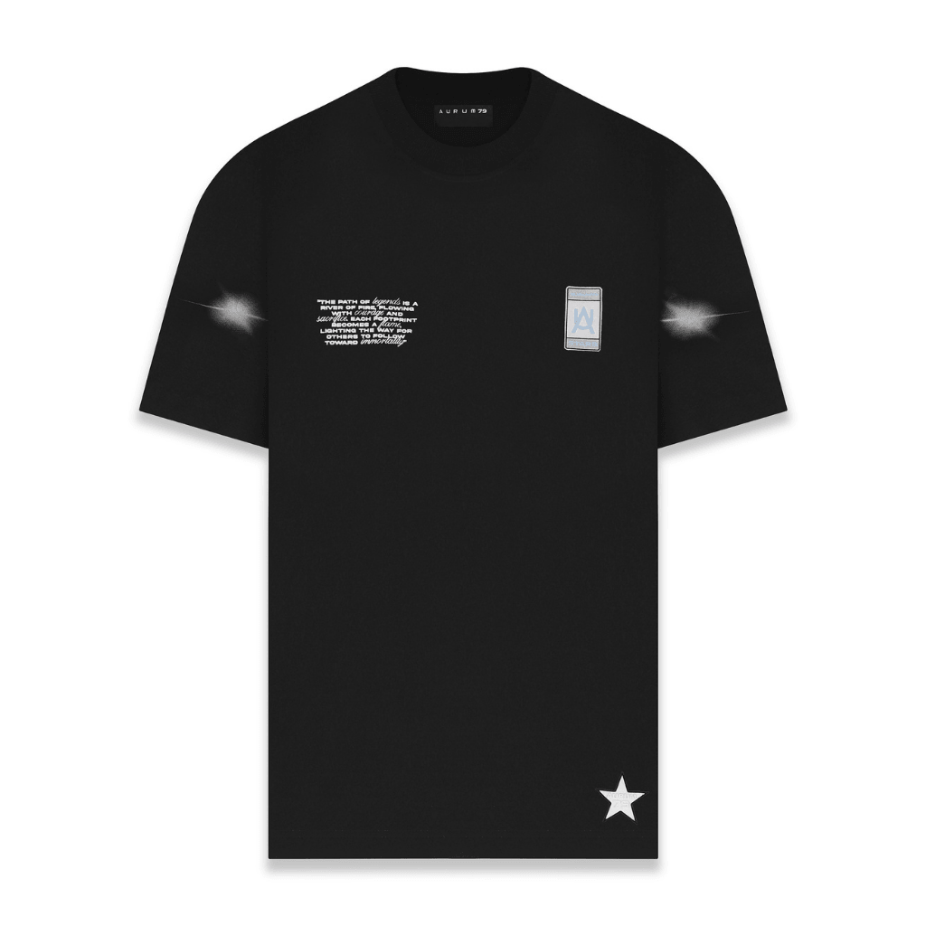 AURUM STARS I GHOST CAMISETA OVERSIZED NEGRA