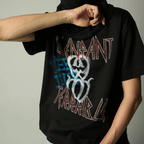 SINNERS FREE JESUS L'ENFANT MONOGRAM CAMISETA OVERSIZE NEGRA