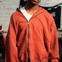 CULTUREWISE TWO STROKE SAINTS BUZOS DE CIERRE OVERSIZED TWO STROKE NARANJA