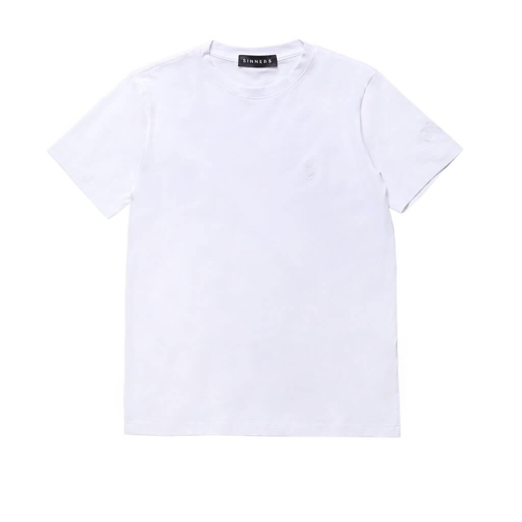 SINNERS PRIMAVERA 26 MONOGRAM CAMISETA SLIM BLANCA