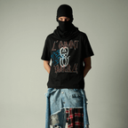 SINNERS FREE JESUS L'ENFANT MONOGRAM CAMISETA OVERSIZE NEGRA