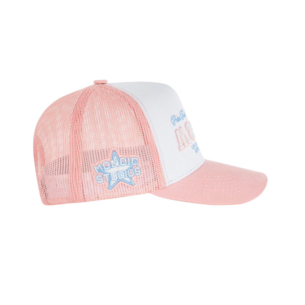 MONOIC SUNSET DREAMS PALM TREES GORRA ROSADO PASTEL