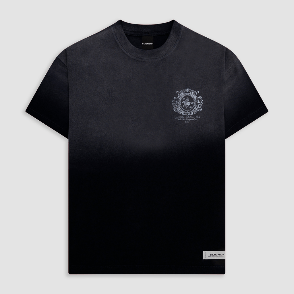 MONOIC TUTTO BENE I CAMISETA OVERSIZED CAVALLO NEGRO DESGASTADO