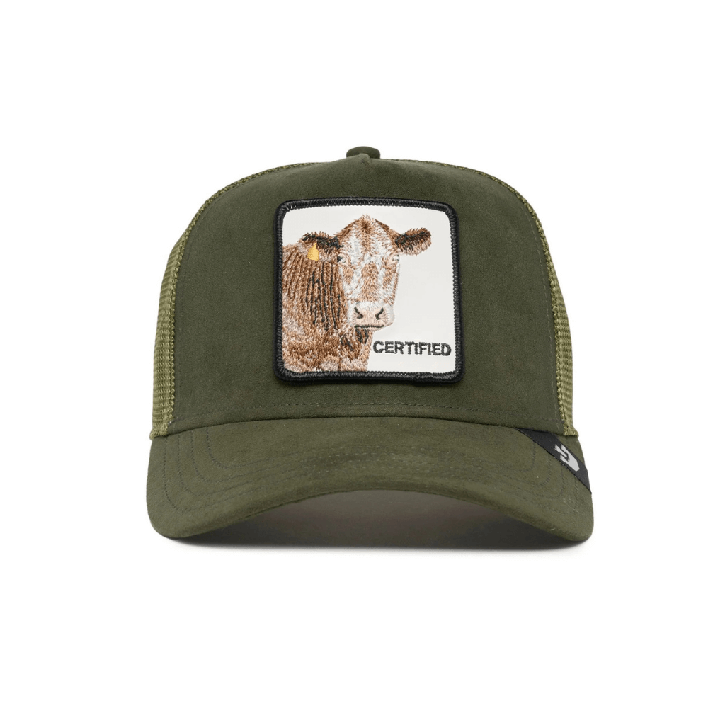 GOORIN BROS VACA THE SUEDE COW GORRA CAMIONERA AJUSTABLE VERDE