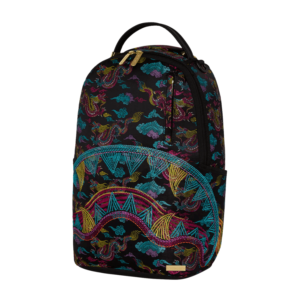 MORRAL SPRAYGROUND EMBROIDERED DRAGONS DLX BACKPACK