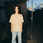 SINNERS LOGO CAMISETA OVERSIZE BEIGE