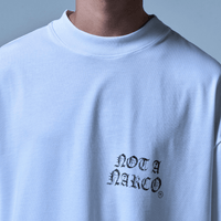 SINNERS NOT A NARCO FW25 CAMISETA BOXY BLANCA