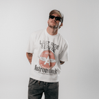 ASTRONOMIC CAN I GET A RIDE? GASOLINE CAMISETA OVERSIZED BLANCA