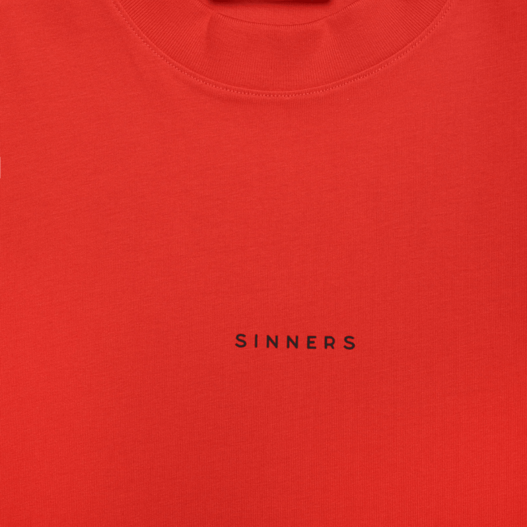SINNERS FW25 SINNERS FW25 LOGO CAMISETA OVERSIZE NARANJA