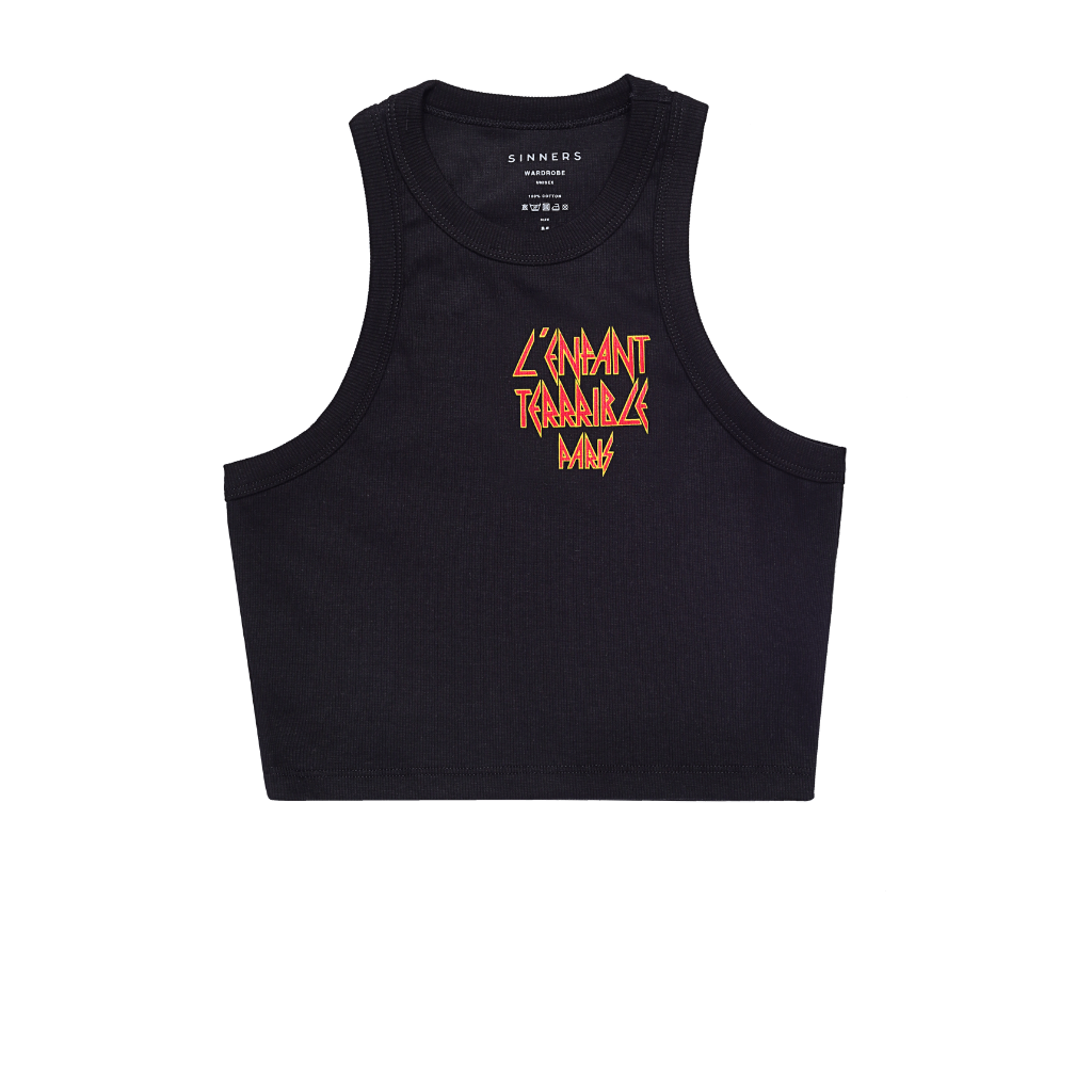 SINNERS ENFANT TERRIBLE TANK TOP MUJER NEGRO