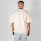 AURUM RACING STARS CAMISETA SIGNATURE BLUE SEAMS BEIGE