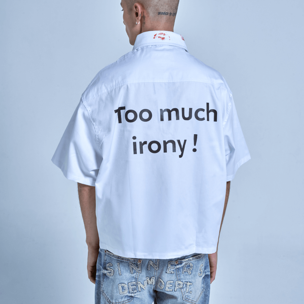 SINNERS SEXUAL FANTASIES II TOO MUCH IRONY CAMISERO BLANCO