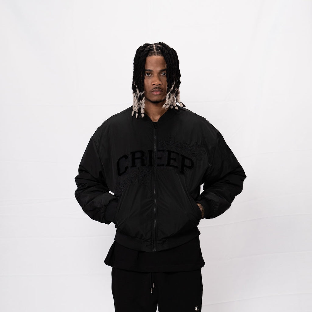 CREEP BRAND ELENA CHAQUETA BOMBER NEGRA