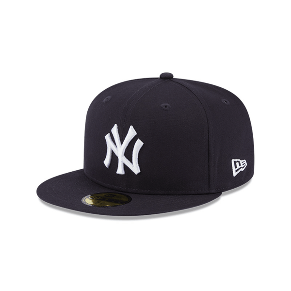 NEW ERA 59FIFTY MLB NY YANKES GORRA BASICA PARCHE CERRADA AZUL NAVY LOGO BLANCO